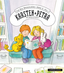 Karsten og Petra på biblioteket